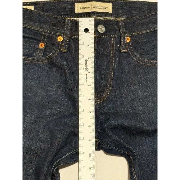 Gap Selvedge Jeans 28x30 Blue Raw Wash Stretch Kaihara Japanese Rockabilly - Picture 11 of 14